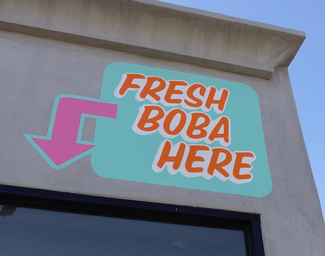 Designed &amp; painted for Viva La Boba (Redlands, CA)