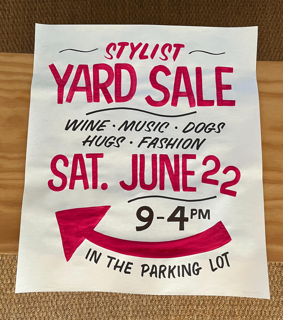 Paper sign for Carla&#39;s Fresh Market (Highland Park, Los Angeles)